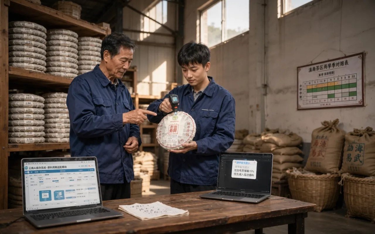 昆明某茶企如何用云南AI库存管理降本23%？真实落地案例解析 - 内配图