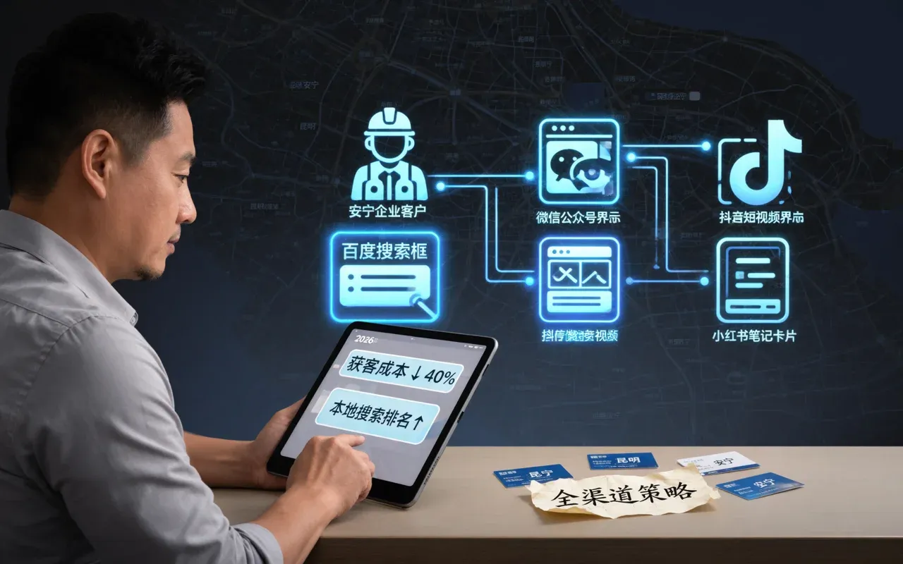 安宁网站推广公司哪家好？2026 企业网络营销全渠道策略 - 内配图