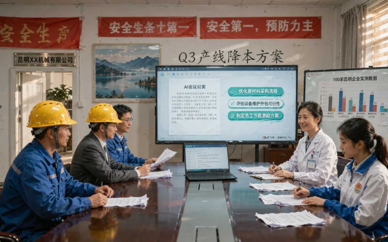 昆明 AI 会议助手效果如何？100 家企业实测 - 内配图