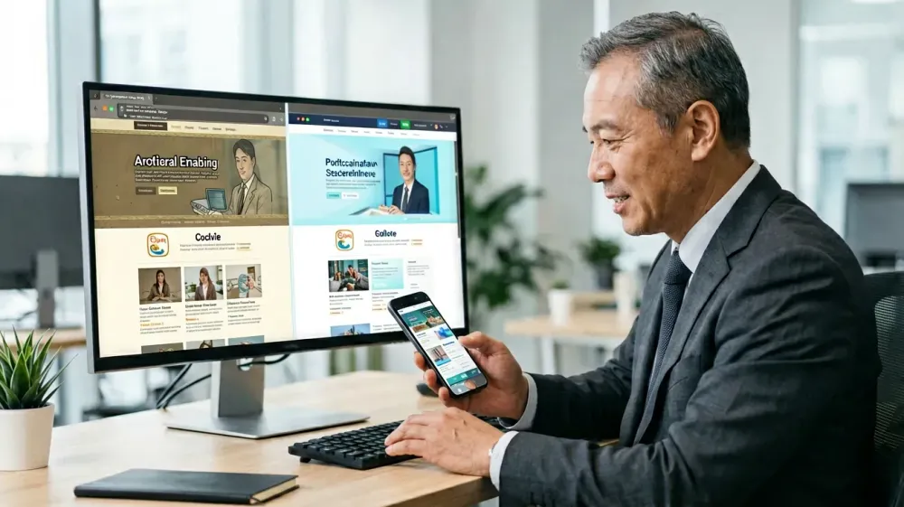 西山区老板刷到同行官网,默默关了自己那个旧站