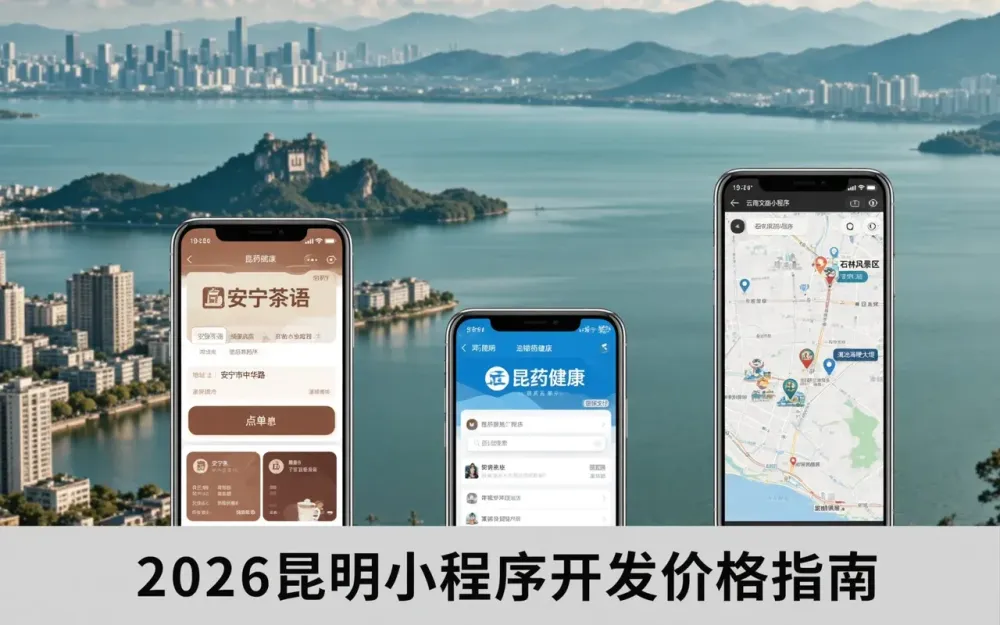 昆明小程序开发多少钱?2026 年企业小程序定制价格全解析