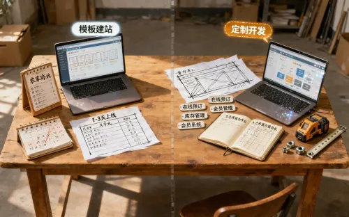 富民做网站一般多少钱？模板建站和定制开发对比